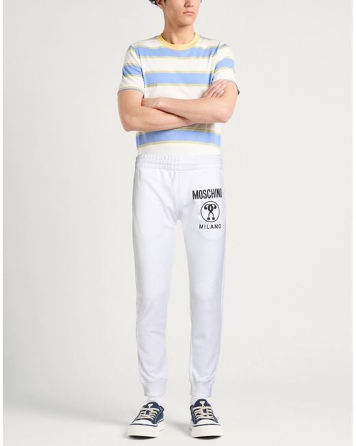 Moschino White Trouser for men