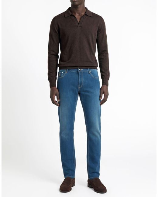 Hand Picked Blue Jeans Viscose, Cotton, Lyocell, Polyester, Elastane for men