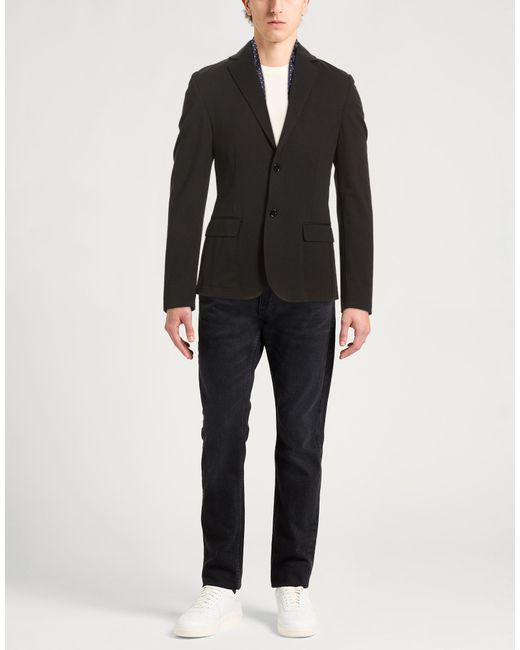 Daniele Alessandrini Black Blazer for men