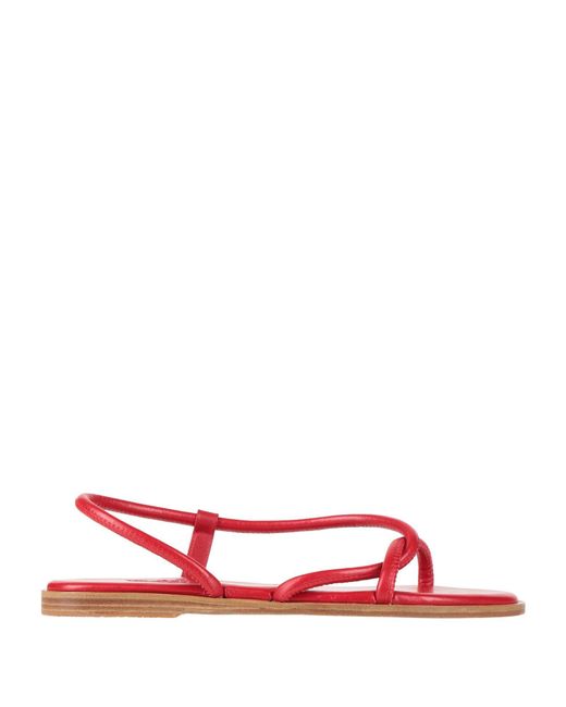 Ancient Greek Sandals Red Sandals