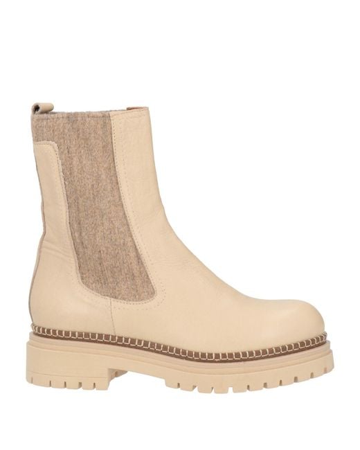 BARRACUDA'S COLLECTION Natural Ankle Boots Leather