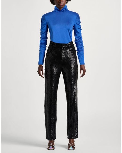 Patrizia Pepe Blue Top Polyester, Elastane