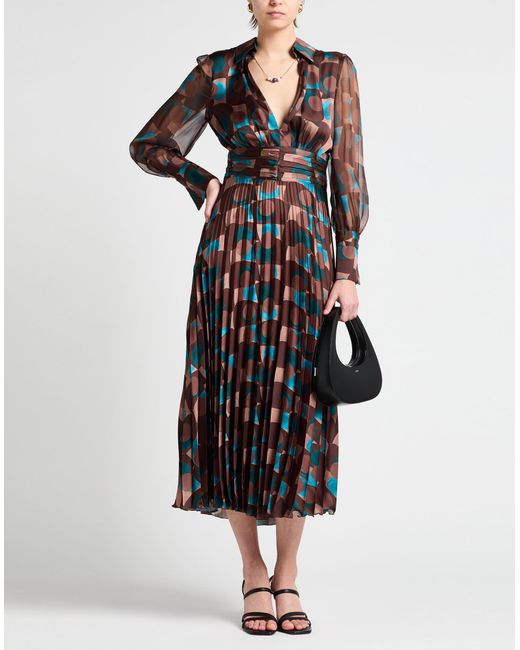 Camilla Black Midi Dress Polyester