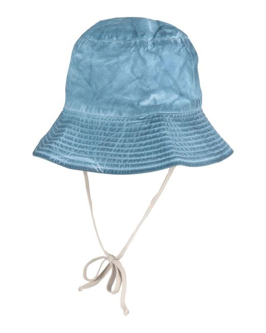 Rick Owens Blue Hat Cotton for men