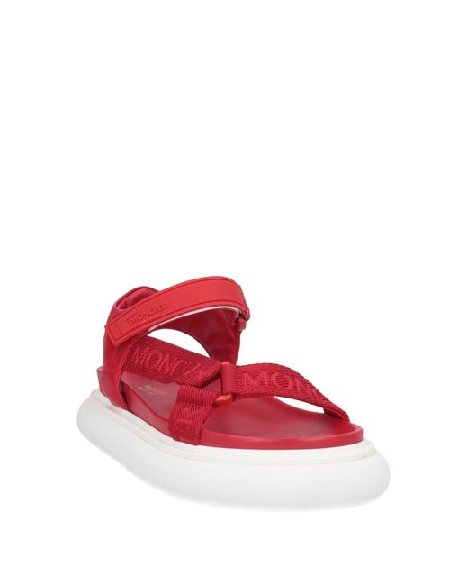 Moncler Red Sandals