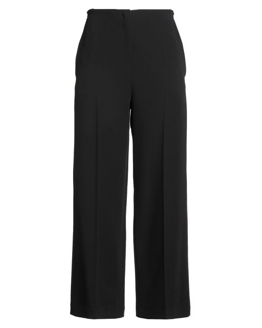 Alysi Black Crème Pants Polyester, Viscose, Elastane