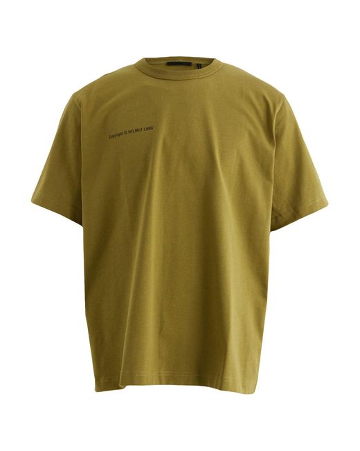 Helmut Lang Green T-shirt for men