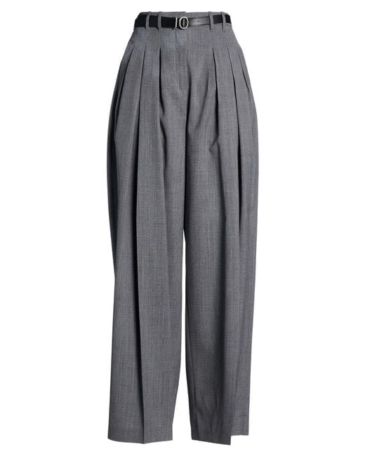 Jil Sander Gray Pants Wool