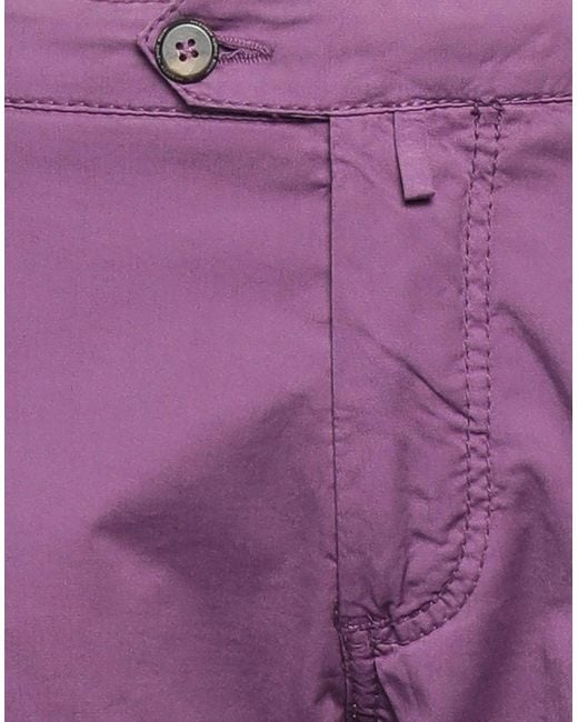 Jacob Coh?n Purple Pants Cotton, Elastane for men
