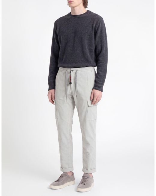 Marco Pescarolo White Light Pants Cotton, Elastane for men