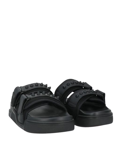 Christian Louboutin Black Sandals for men