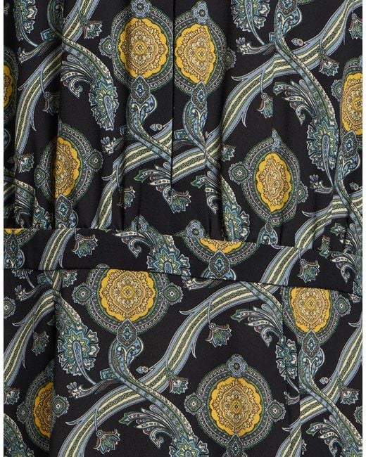 Etro Black Midi Dress Polyester, Elastane