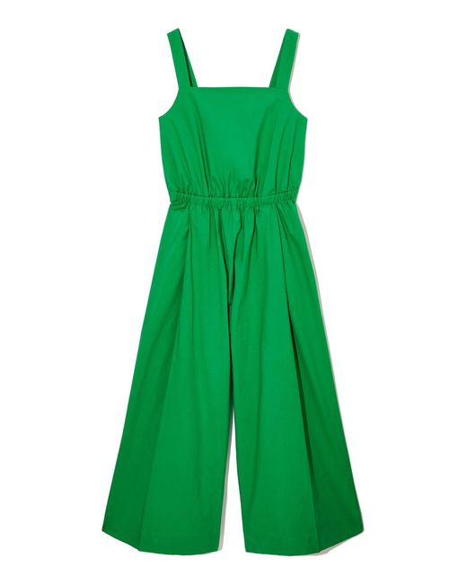 COS Green Bow-back Wide-leg Jumpsuit