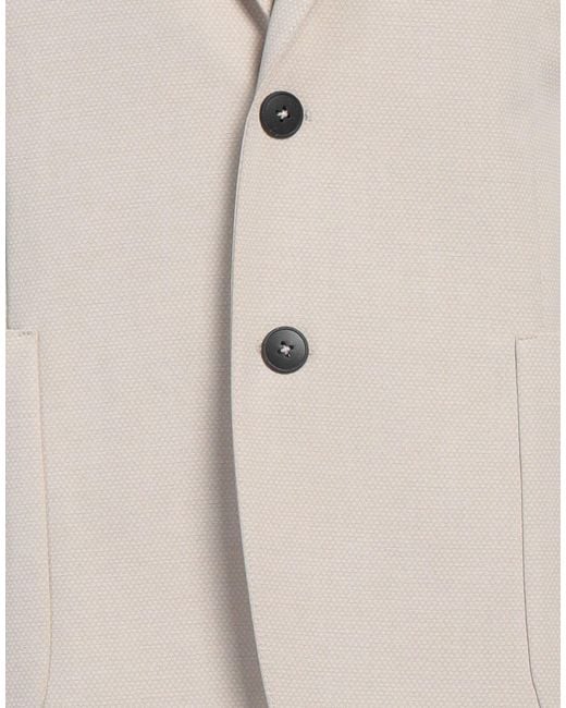 Tombolini Natural Cream Blazer Cotton, Polyamide, Elastane for men