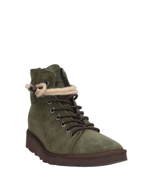 Pànchic Green Ankle Boots