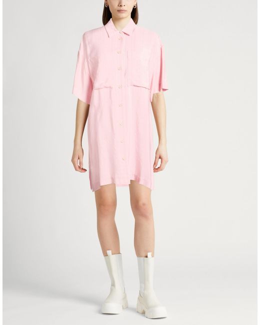 Semicouture Pink Mini Dress Viscose
