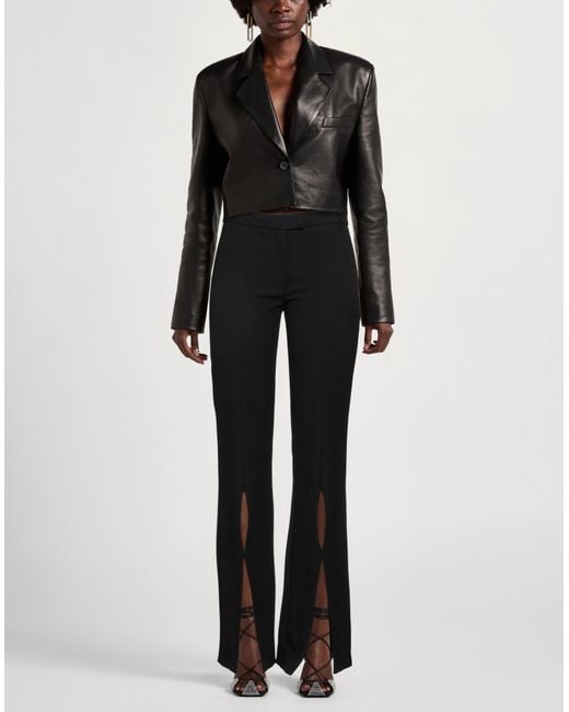 Versace Jeans Couture Black Pants Polyester, Viscose, Elastane