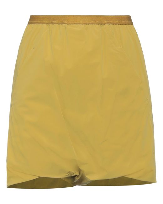 Rick Owens Yellow Shorts & Bermuda Shorts