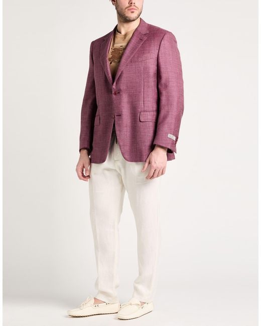 Canali Purple Blazer for men