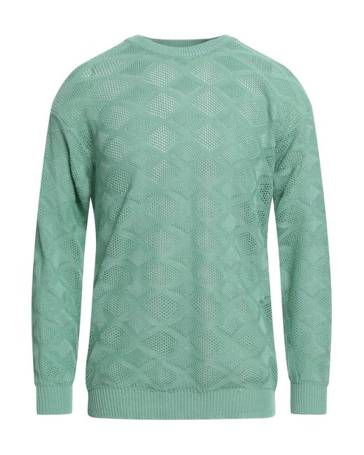 Amaranto Green Sweater Cotton for men