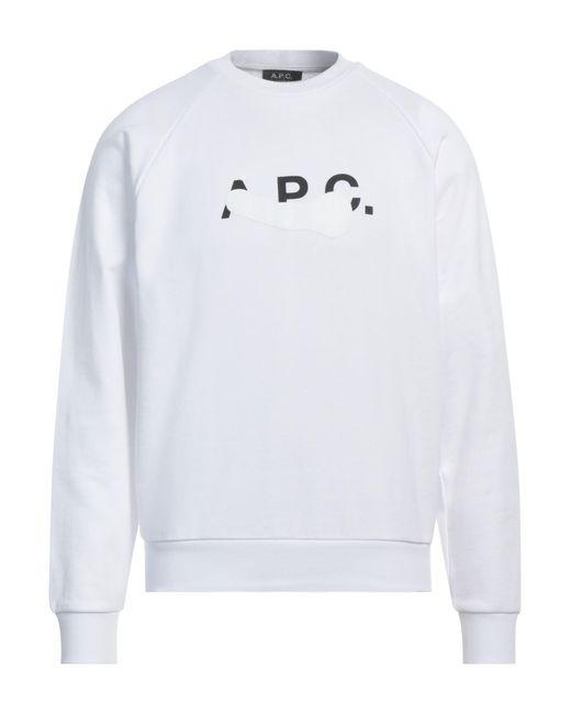 A.P.C. White Sweatshirt for men