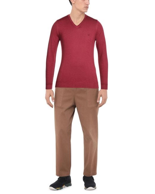 Brooksfield Red Sweater for men