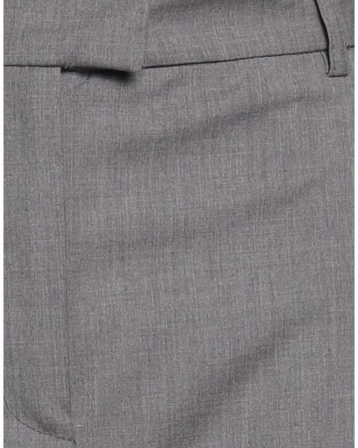 Messagerie Gray Pants Polyester, Wool, Viscose, Elastane