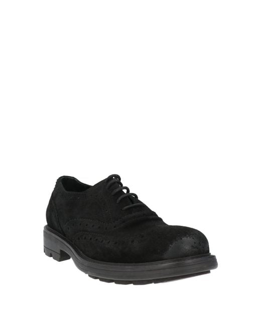 Roberto Botticelli Black Lace-Up Shoes for men