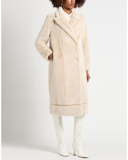 Twinset Natural Shearling & Teddy