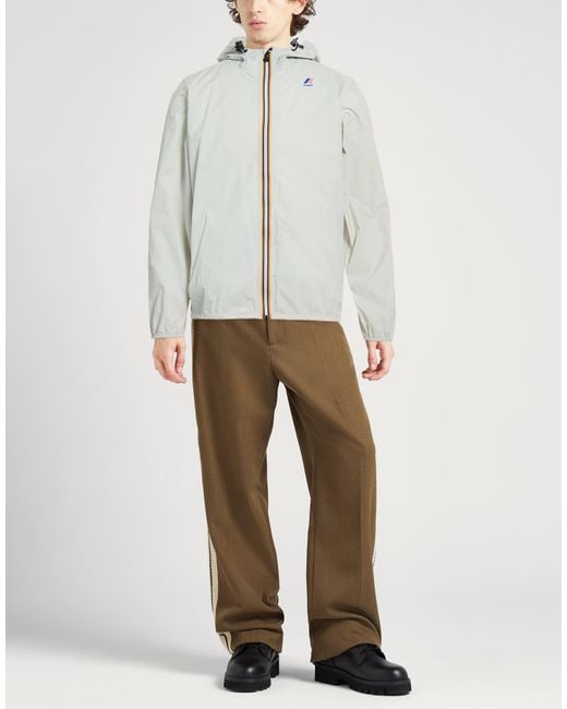 K-Way Gray Le Vrai 4.0 Claude Light Jacket Polyamide for men