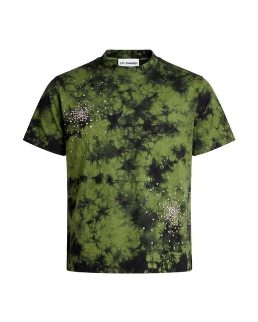 DES_PHEMMES Green T-Shirt Cotton