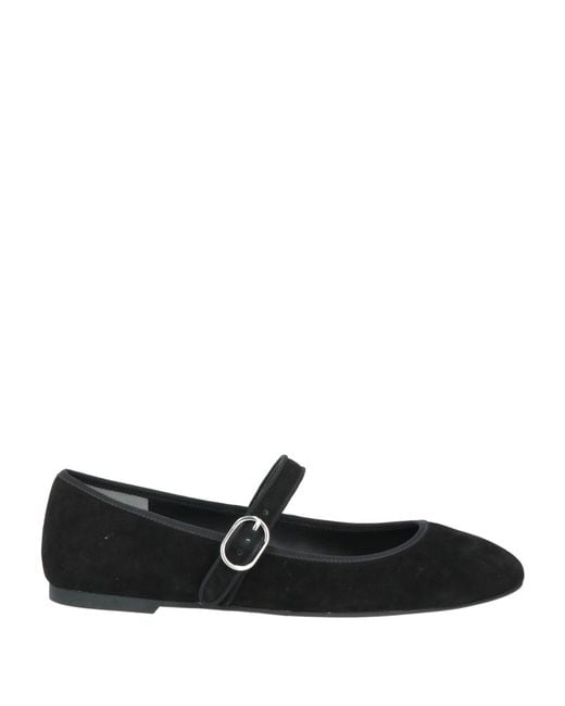 Stuart Weitzman Black Ballet Flats Leather