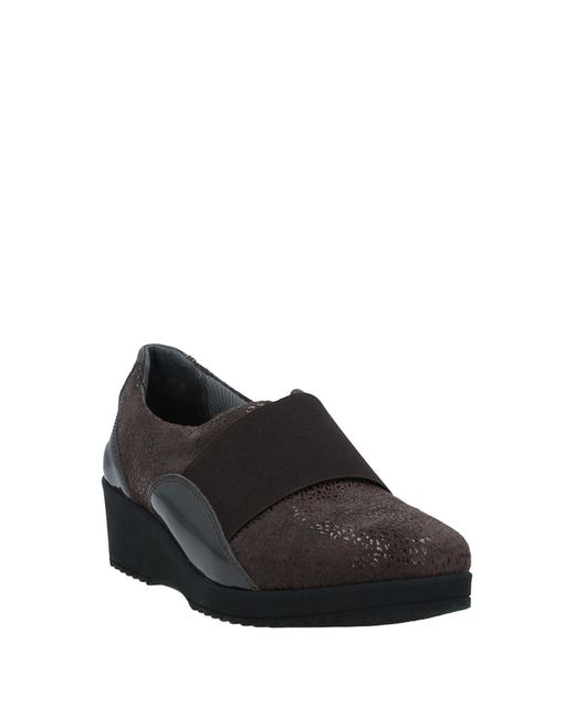 Melluso Black Dark Loafers Soft Leather, Textile Fibers