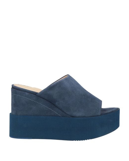 Paloma Barceló Blue Gin Sandals Leather