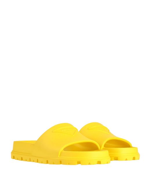 Prada Yellow Sandals