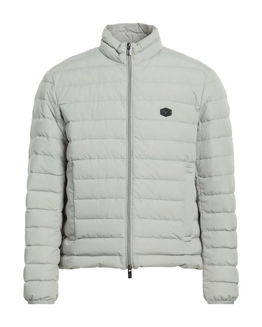 Emporio Armani Gray Puffers for men