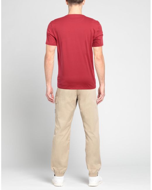 Camiseta Isaia de hombre de color Red