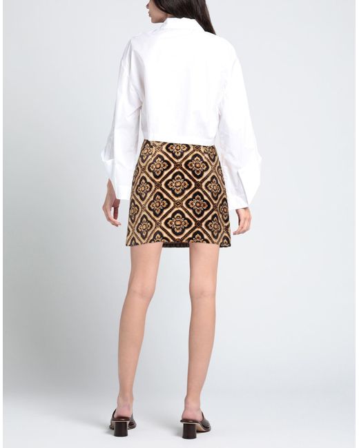 Etro Brown Mini Skirt