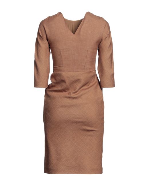 Burberry Brown Midi Dress