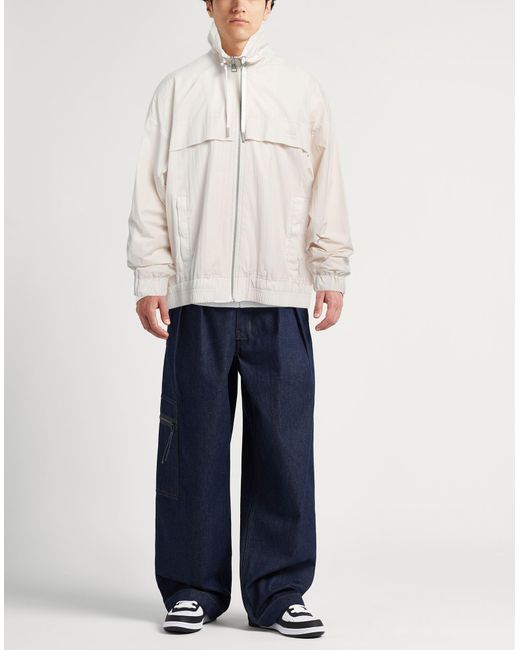 AMI White Ivory Jacket Polyamide for men