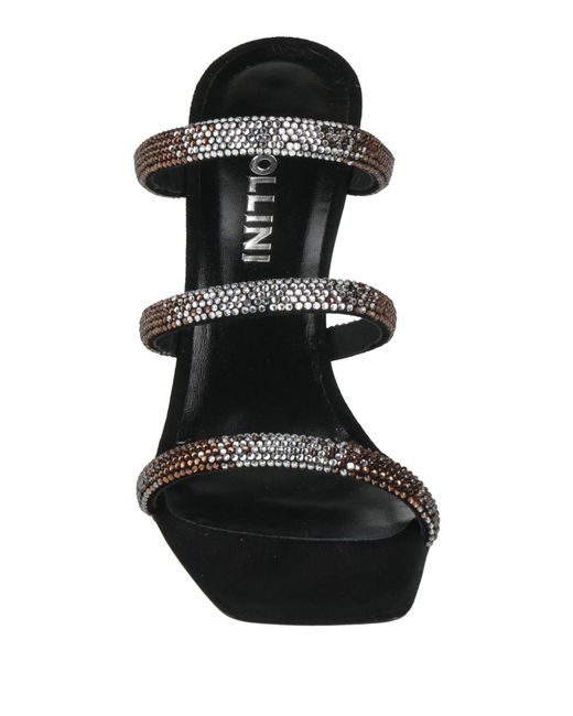 Pollini Black Sandals