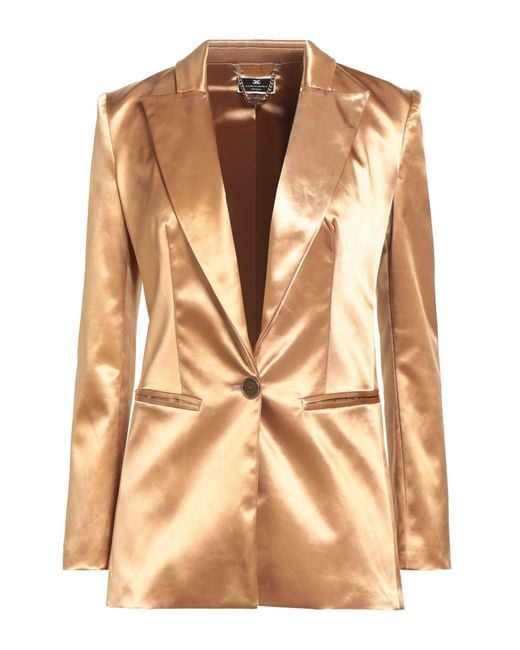 Elisabetta Franchi Natural Blazer Polyamide, Elastane