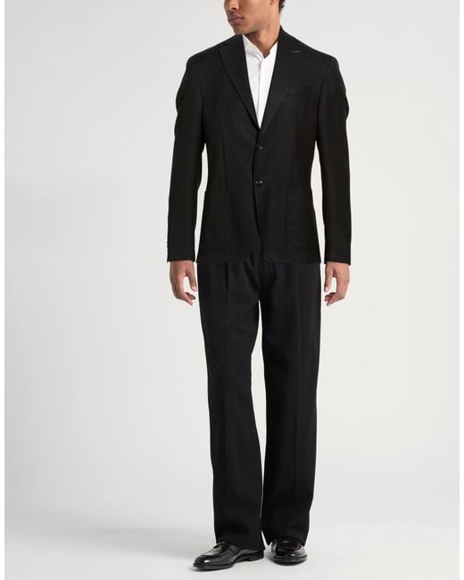Paoloni Black Blazers for men
