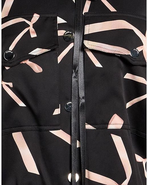 Pinko Black Jacket Viscose, Elastane, Polyester, Polypropylene