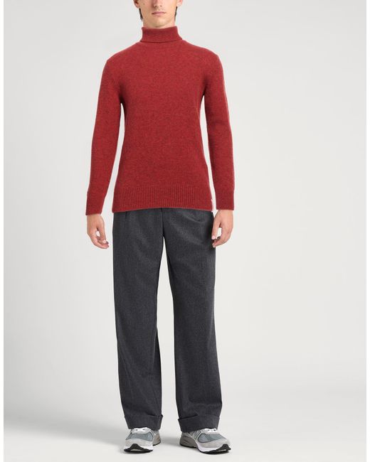 Brooksfield Red Turtleneck for men