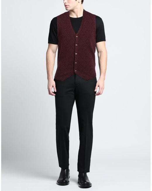 Brooksfield Purple Cardigan for men