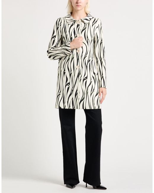 Herno White Overcoat & Trench Coat Cotton, Elastane