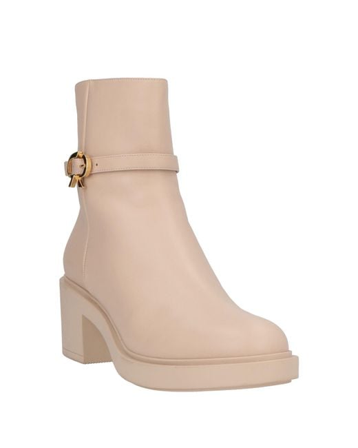 Gianvito Rossi Natural Ankle Boots