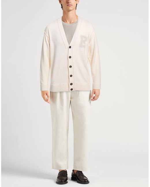 Eleventy Natural Cardigan Wool for men