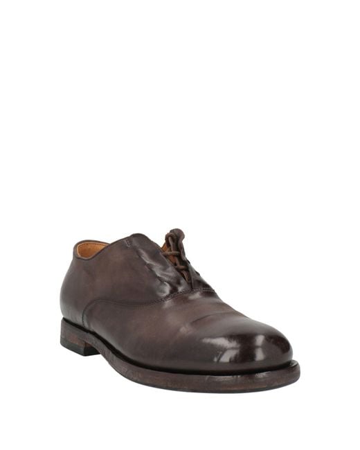 Alberto Fasciani Brown Lace-Up Shoes Leather for men